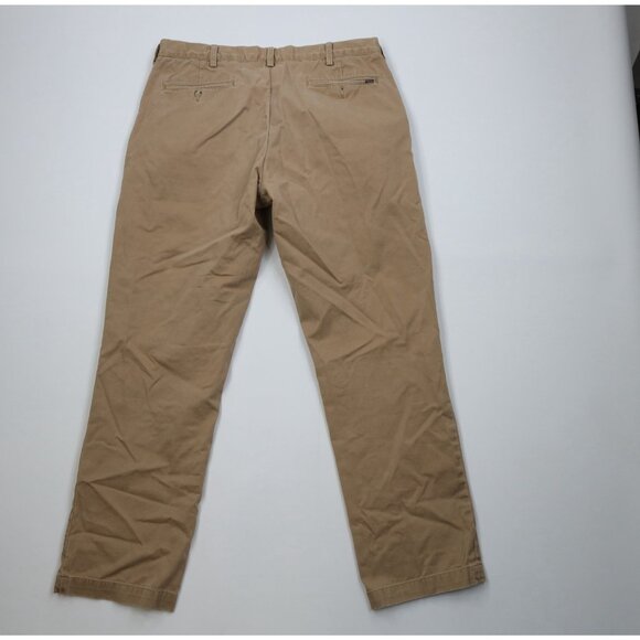 Vintage Y2K Ralph Lauren Mens 36x32 Faded Wide Leg Chino Pants Trousers Cotton - Picture 9 of 14
